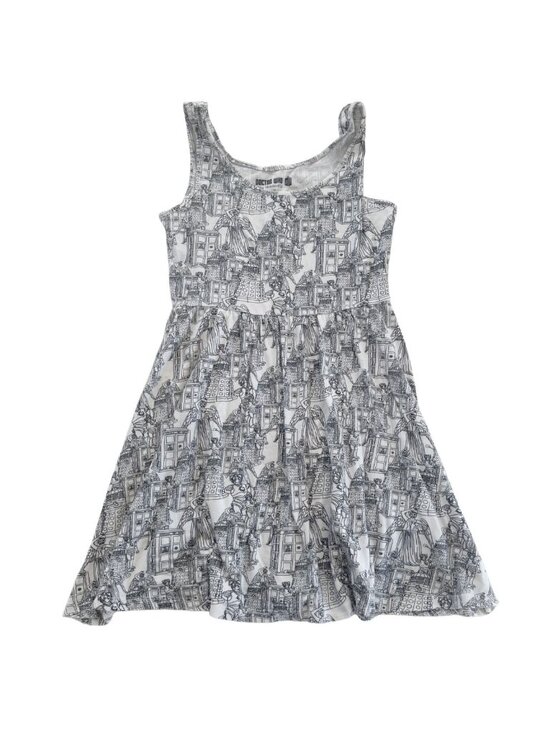 Her Universe Dresses & Skirts - Her Universe Doctor Who Bad Guys Villains Skater Dress Off-White Mini